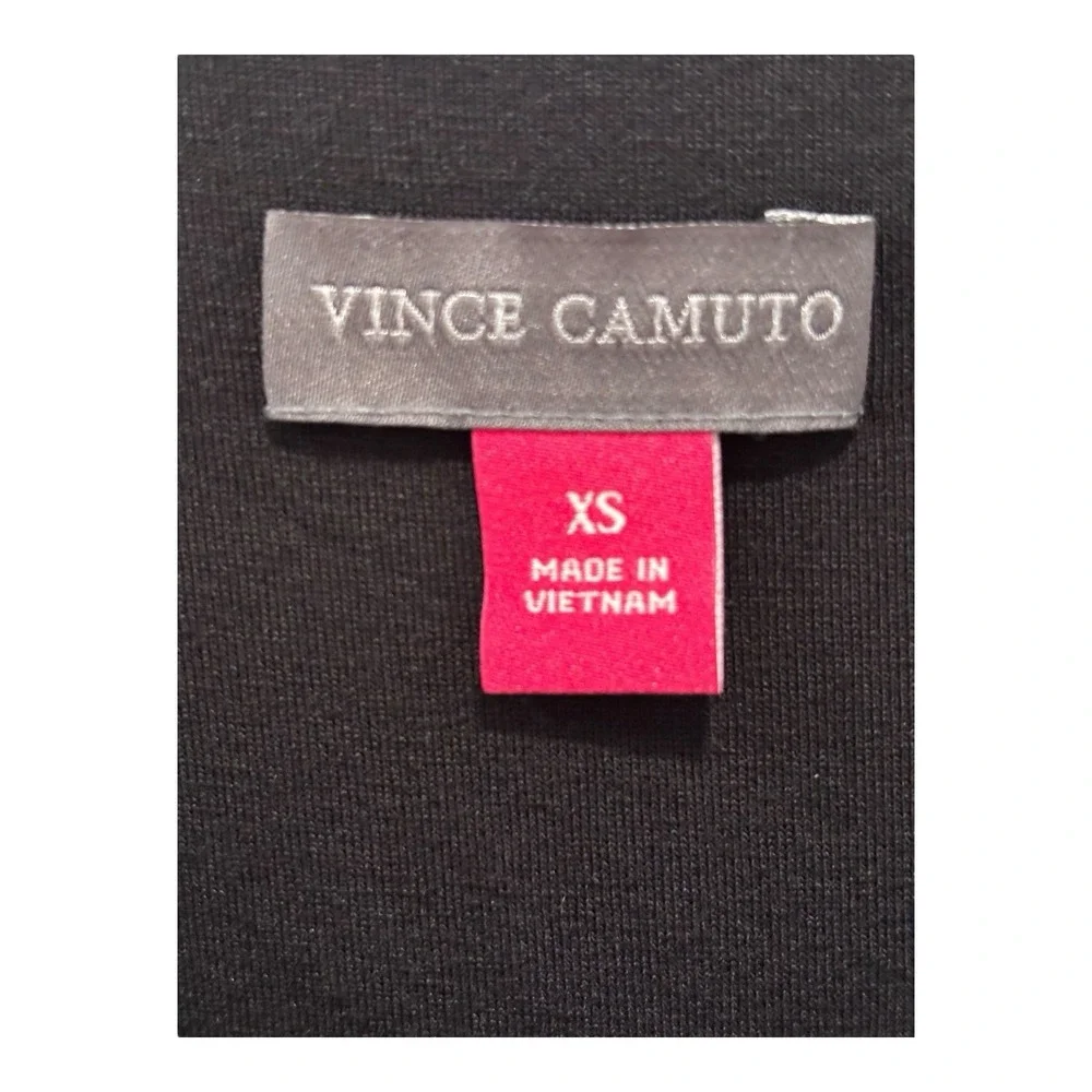 Vince Camuto Top XL Sheer Black Multi Floral Bishop Sleeves Stretch Cuffs Lined - Picture 3 of 8